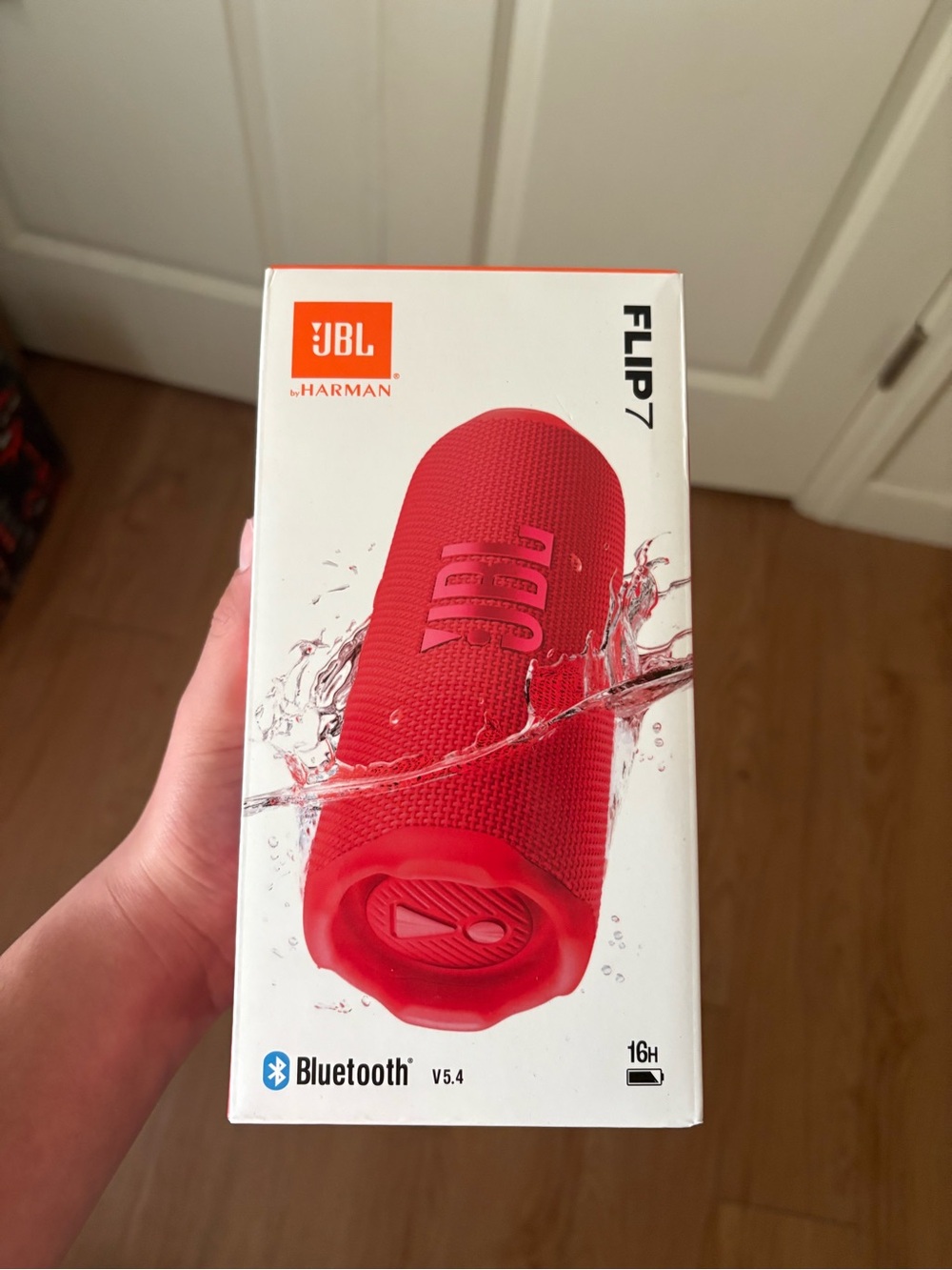 JBL Flip 7 Portable Bluetooth Speaker - Red
